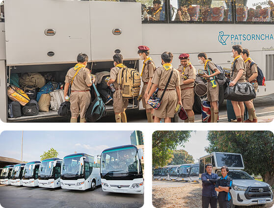 บริการรถบัสรับส่งนักเรียน